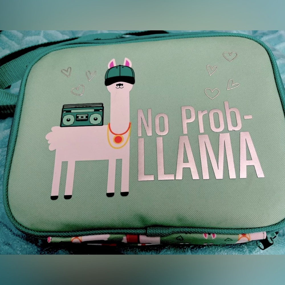 Llama “No Prob-Llama” insulated, soft lunch bag/cooler